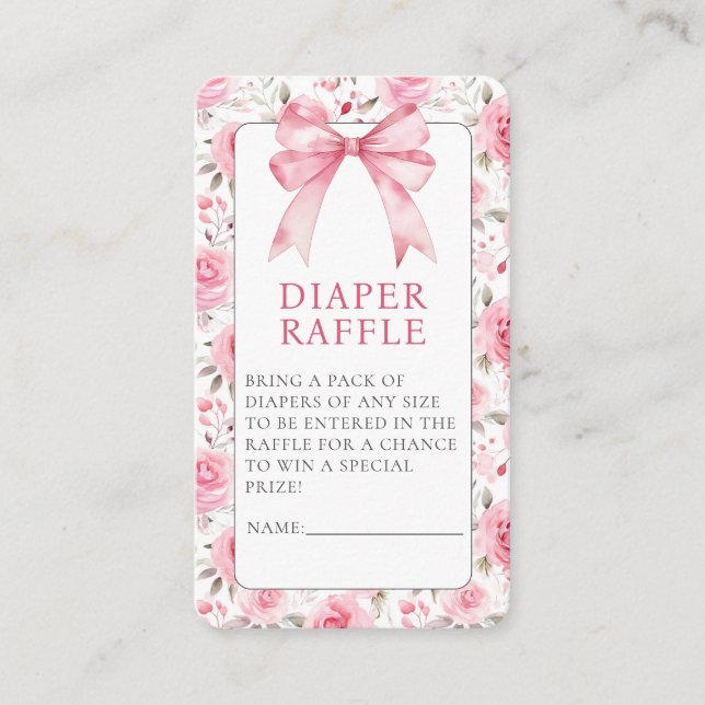 Shabby Chic Coquette Pink Liebe Shack Babydusche Begleitkarte (Vorderseite)