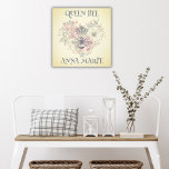 Shabby Chic Crown Bee Personalisiert Canvas Print Leinwanddruck<br><div class="desc">Besitzen Sie einen personalisiert gedehnten Leinenprint! Dieses Modell mit 24"x24" ist mit einem Shabby Chic aus einer Kronbiene und einem Blumenherz-Design ausgestattet,  mit dem Sie den oberen und unteren Text nach Belieben personalisieren können. Verschiedene Größen verfügbar.</div>