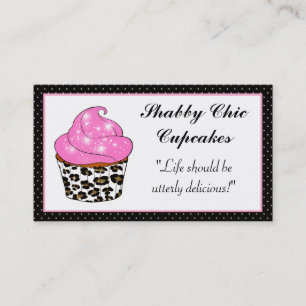 Shabby Chic Cupcake Business Cards Visitenkarte