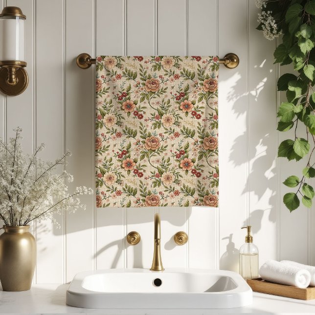 Shabby Chic Damast Handtücher Pastell Badezimmer ( Sage Damask Towels Shabby Chic Pastel Bathroom)