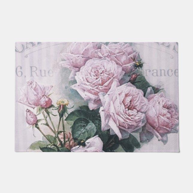Shabby Chic, Decopage, viktorianisch, französisch  Fußmatte (Vorderseite)
