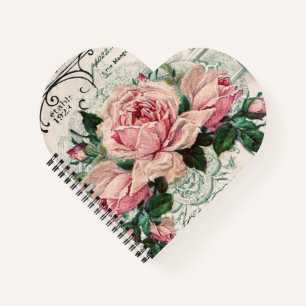 Shabby Chic, Decopage, viktorianisch, französisch Notizbuch