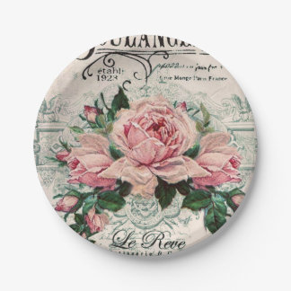 Shabby Chic, Decopage, viktorianisch, französisch  Pappteller
