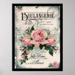 Shabby Chic, Decopage, viktorianisch, französisch  Poster<br><div class="desc">Shabby Chic,  Deco,  viktorianisch,  französisch chic,  paris,  Vintage,  belle epoque,  rosa rosen,  collage,  romantisch,  altmodisch,  modern,  zeitlos,  schön,  pastellfarben,  feminin,  mädchenhaft,  niedlich,  florale,  elegant,  natürlich,  cafe paris</div>