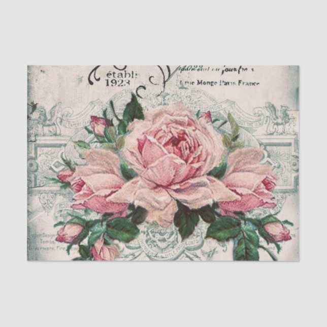 Shabby Chic, Decopage, viktorianisch, französisch  Seidenpapier (Vorderseite)