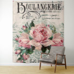 Shabby Chic, Decopage, viktorianisch, französisch  Wandteppich<br><div class="desc">Shabby Chic,  Deco,  viktorianisch,  französisch chic,  paris,  Vintage,  belle epoque,  rosa rosen,  collage,  romantisch,  altmodisch,  modern,  zeitlos,  schön,  pastellfarben,  feminin,  mädchenhaft,  niedlich,  florale,  elegant,  natürlich,  cafe paris</div>