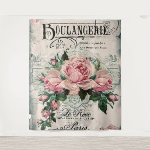 Shabby Chic, Decopage, viktorianisch, französisch  Wandteppich