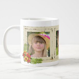 Shabby Chic Drei Foto Spezielle Tasse