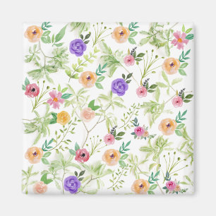 Shabby Chic Floral Magnet