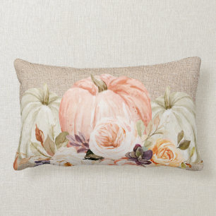 Shabby Chic Floral Pumpkin Lumbalkissen Lendenkissen