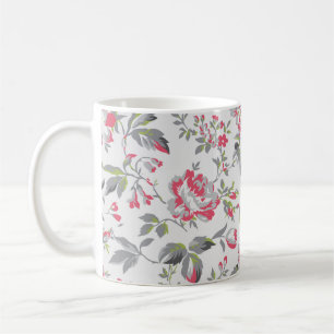 Shabby Chic Floral Rose Muster Kaffeetasse