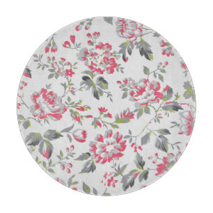 Shabby Chic Floral Rose Muster Schneidebrett