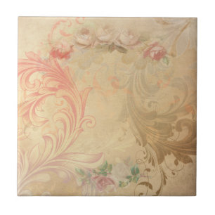 Shabby Chic Floral Tile Fliese