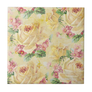 Shabby Chic Floral Tile Fliese