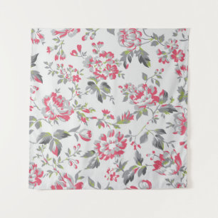 Shabby Chic Florale Rosen Muster Wandteppich