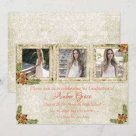 Shabby Chic Foto Graduation Party Einladung