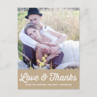 SHABBY CHIC | FOTO WEDD DANK IHNEN POSTCARD
