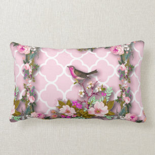 Shabby Chic, französisch chic, Vintag, blumenreic Lendenkissen