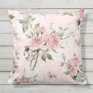 Shabby Chic, französisch chisch, Vintag, blumenrei Kissen Für Draußen