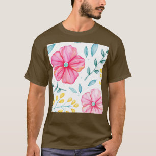 Shabby Chic für florale Blume Wasserfarbe Bohemisc T-Shirt