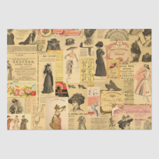 Shabby Chic für Vintage Frauenwerbung Seidenpapier