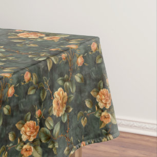Shabby Chic gelb-orange französische Rose Tischdecke