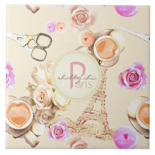Shabby Chic im vintage Paris Fliese