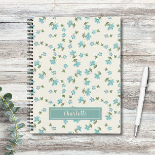 Shabby Chic Kleine Blumige Cottagecore Elfenbein Notizbuch