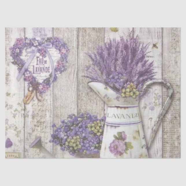 Shabby Chic Lilac Serie Design 28 Seidenpapier (Vorderseite)