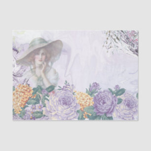 Shabby Chic Lilac Serie Design 2 Seidenpapier