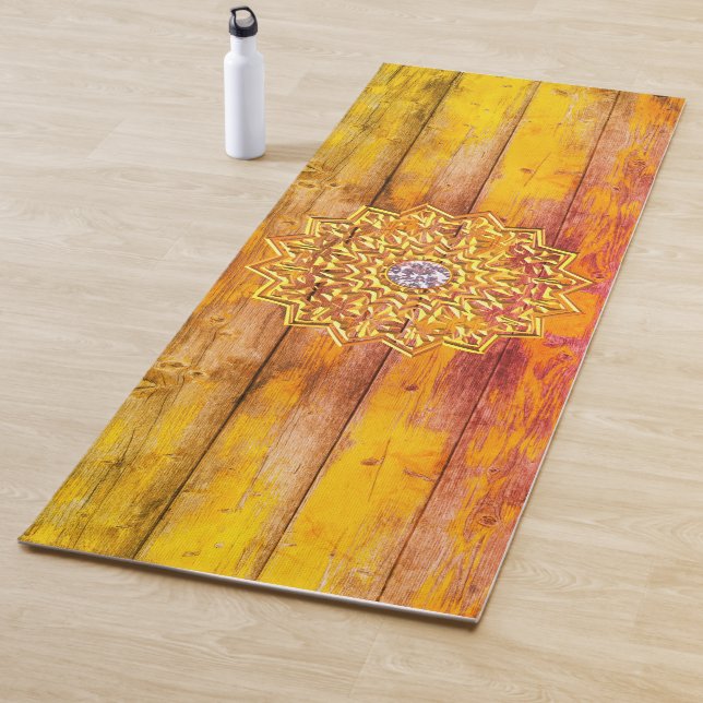 Shabby Chic-Mandala-Edelstein-Yogamat Yogamatte (Beispiel)