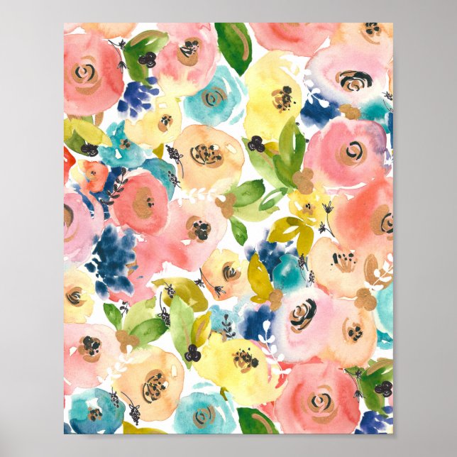 Shabby Chic Mauer Kunst, Shabby Chic Wohngestaltun Poster (Vorne)