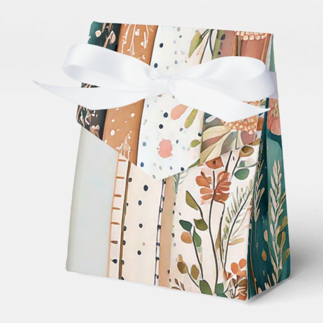 Shabby Chic-Mischmuster Geschenkschachtel (Vorderseite)