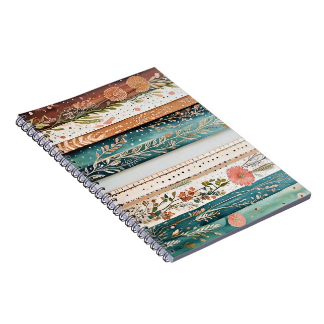Shabby Chic-Mischmuster Notizblock (Rechte Seite)