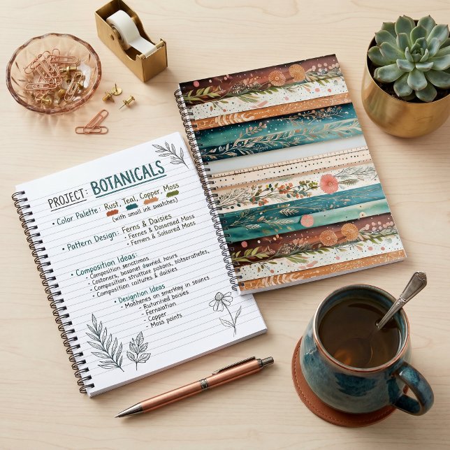 Shabby Chic-Mischmuster Notizbuch (Von Creator hochgeladen)