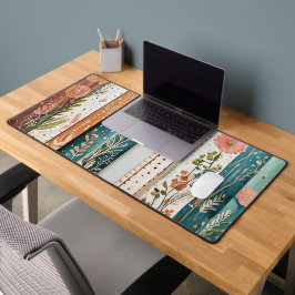 Shabby Chic-Mischmuster Schreibtischunterlage