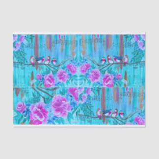 Shabby Chic Musical Birds Paper for DIY Decoupage Seidenpapier