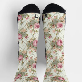 Shabby Chic Muster Vintag Socken