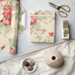 Shabby Chic Not Weihnachten Blumenstrauß Tartan Geschenkpapier