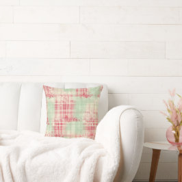 Shabby Chic Not Weihnachts-Tartan Kissen