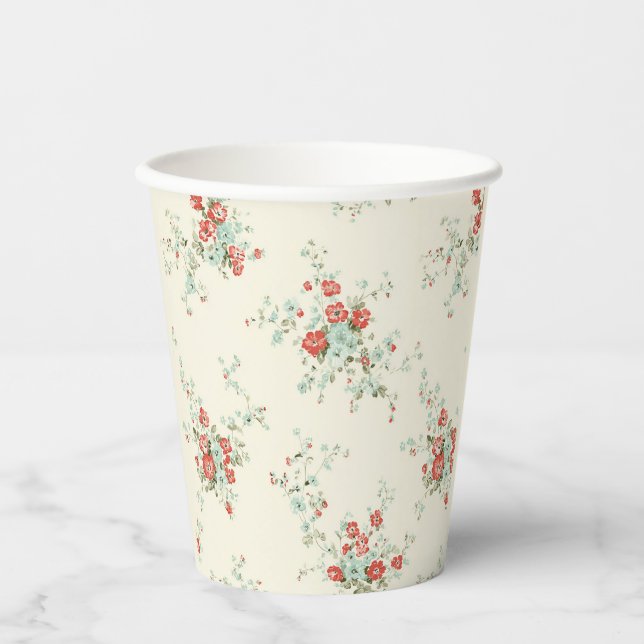 Shabby Chic Pappbecher (Vorderseite)