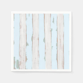 Shabby Chic Pastel Blue Stripe Napkins Serviette