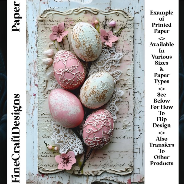 Shabby Chic Pastel Ostereier CL9 Scrapbook Papier (Von Creator hochgeladen)