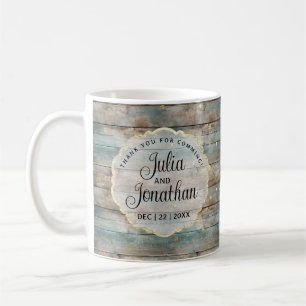 Shabby Chic Pastel Wood Vielen Dank Kaffeetasse