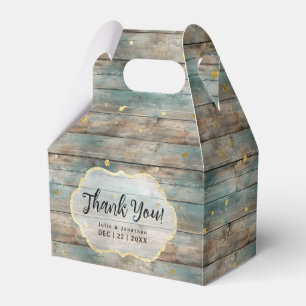 Shabby Chic Pastel Wood Wedding Geschenkschachtel