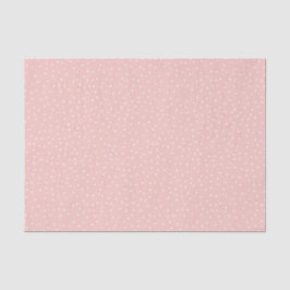 Shabby Chic Pastell Pink & White Polka Dot Muster Seidenpapier