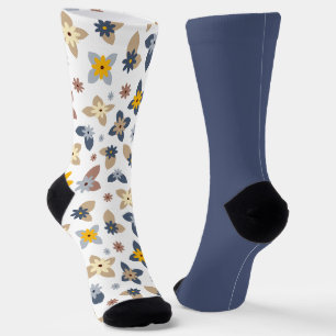 Shabby Chic Pastellblaue Florale Ungewöhnliche Nic Socken