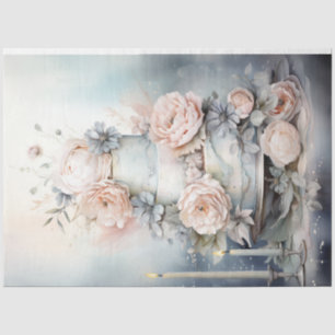 Shabby Chic Pastellfarben Geburtstagskuchen Seidenpapier