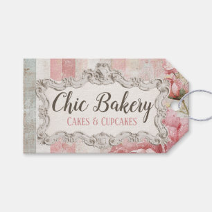 Shabby Chic Pink Bäckerei Hütte Vintag Hang Tag Geschenkanhänger