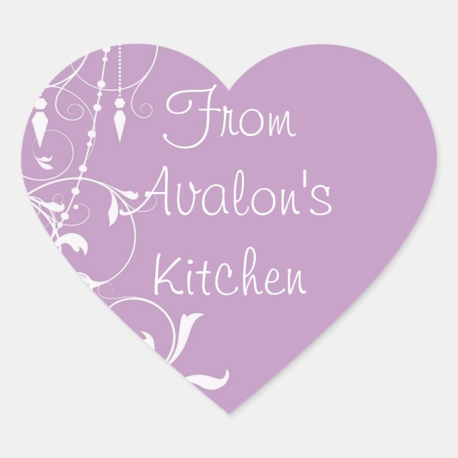 Shabby Chic Pink Backkleber Herz-Aufkleber (Vorderseite)